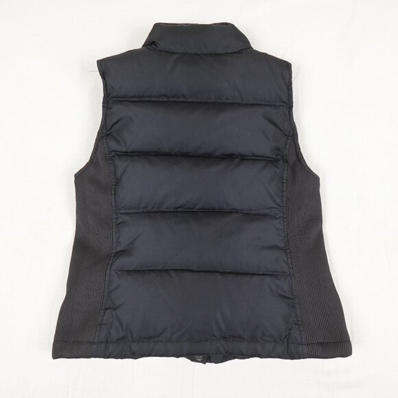 GAP Down Puffer Vest Women's XS Stretchy Ribbed Sides Outdoor Casual - Picture 7 of 8